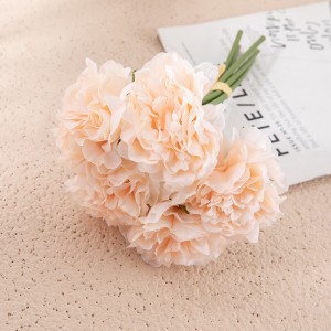 GF14921B Wedding Decoration Artificial Flower Arrangement Hydrangea Peony Bouquet
