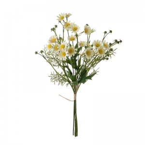 CL51528 Μπουκέτο με τεχνητά λουλούδιαΜαργαρίτα Υψηλής ποιότητας Φόντο τοίχου με λουλούδια Νυφική ​​ανθοδέσμη