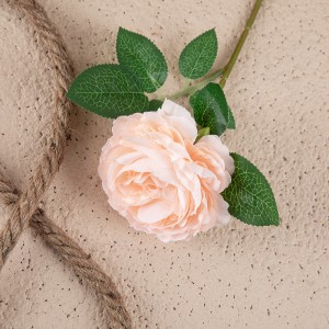 MW51005 Bord Bryllupsdekoration Kunstige Blomster Enkelt Hoved Lang Stængel Rose Spray