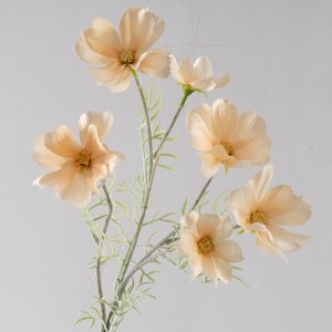 CL07001 Hot Sale European Primrose Artificial Silk Gesang Flower Fabric Coreopsis Single Stem For Home Decoration Table Deco