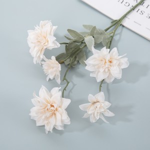 MW97001 Hot Selling Artificial Fabric Dahlia Single Stem 8 colorum Available for Home Nuptialis Decoration