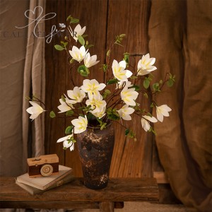 MW46601 Flor Artificial Magnolia Venta Directa de Fábrica Flores de Seda Decoración de Fiesta