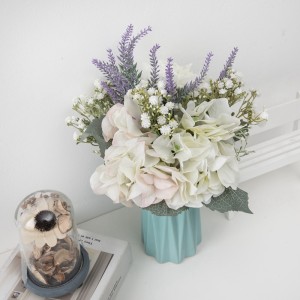 CF01047 Künstlicher Hortensien-Gypsophila-Blumenstrauß, neues Design, Valentinstagsgeschenk, festliche Dekorationen