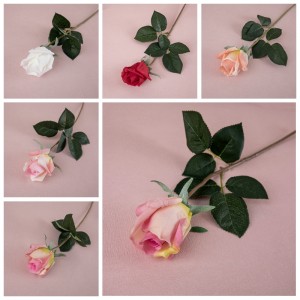 MW60002 Real Touch Rose Artificial Silk Flower E fumaneha Stock for Home Party Wedding Decoration Ketsahalo ea Letsatsi la Valentine