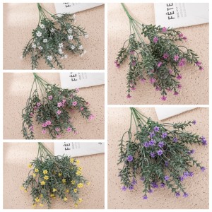 MW05556 Пластика Gypsophila со вештачко плевење украсни украси со цвеќиња со топла продажба