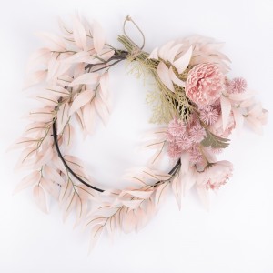 CF01030 wreath ດອກໄມ້ທຽມ Ranunculus Willow ໃບຂອງຂວັນວັນແຫ່ງຄວາມຮັກທີ່ມີຄຸນນະພາບສູງ