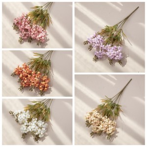 CL01001 Hot Selling Artificial Flower Fabric Five-Headed Hyacinth Bunch for Home Party Wedding Decoration