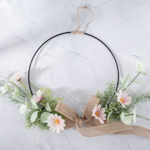 CF01229 Modern Spring Artificial Flowers Daisy Half Garland Wall Hanging for garden holiday party home indoor backdrop decor