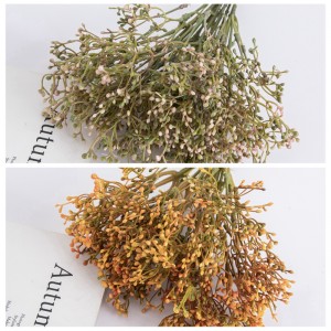 DY1-6232 საბითუმო იაფი ხელოვნური ყვავილების მცენარეები ნაყარი Gypsophila Bean Bundle დაბალი MOQ სახლის შემოდგომის დეკორაციისთვის