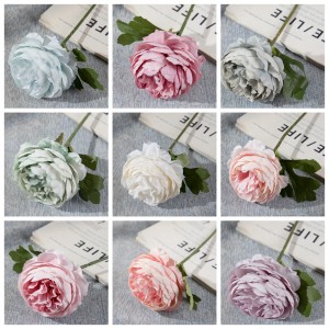 MW57892 Ozdoba Jedwabne róże herbaciane Kwiaty dekoracje ślubne sztuczny kwiat Kamelia do sprzedaży hurtowej