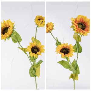 MW68111 Xemilandina Sunflower Artificial aranjmanek faux kulîlka selikê ya sûnî Ji bo Xemilandina Derveyî Ofîsa Xanî