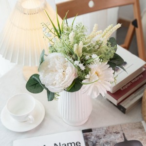 دسته گل داوودی گل صد تومانی مصنوعی CF01187 طرح جدید دسته گل عروس هدیه روز ولنتاین