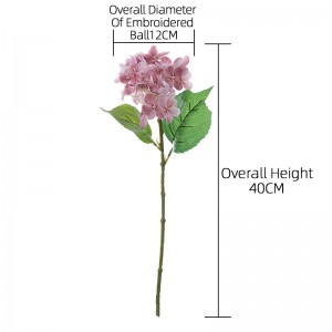 MW96002 Real Touch Graceful Hydrangea with Stem Artificial Flowers for Wedding Centerpieces DIY Floral Decor Home Decoration
