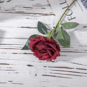 MW03336 Umělé růže Svatba s krátkým stonkem Květinová květina Dekorace domácí kanceláře