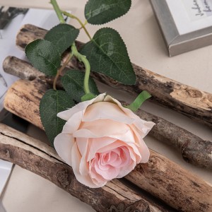 MW41105 Տան հարսանեկան ձևավորում Silk Flowers Real Touch Rose Արհեստական ​​թագավորական կապույտ դեկորատիվ ծաղիկներ և ծաղկեպսակներ Բնական հպման տուփ+ստվարաթղթե