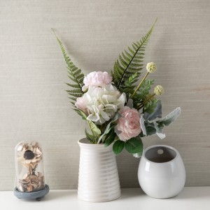 CF01073 Artificial Rose Hydrangea Bouquet Nij ûntwerp Falentynsdei kado Tuin Wedding Decoration