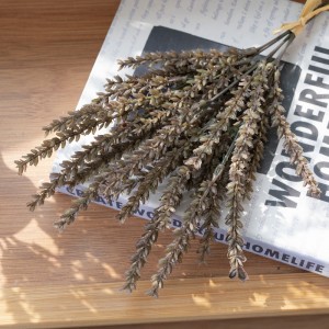 MW85010 Künstliches Weizengras-Bündel aus künstlichem Kunststoff mit 32 cm Höhe und 6 Zweigen, Simulationspflanze für die Heimdekoration im Herbst