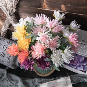 MW60011 Real Touch Artificial Flower Crab Claw Chrysanthemum For Room Decoration