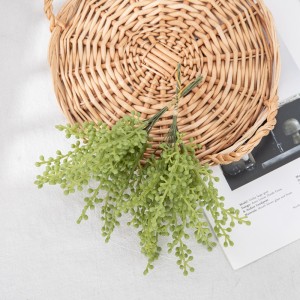 DY1-6235 Novo design planta de flor artificial plástico raminhos de feijão verde suculento pequeno ramo para decoração de casa