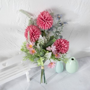 CF01285A タンポポボール菊造花ブーケミニ DIY 束花装飾ホームテーブルオフィスパーティー