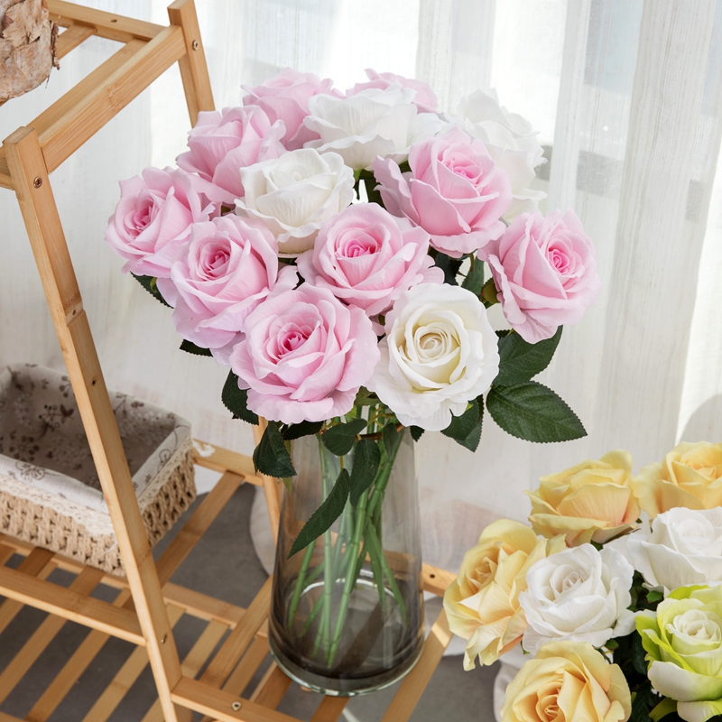 MW03332 nuwe ontwerp perfek bewaarde hoë kwaliteit sy rose in blomme trou versiering