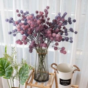 MW53001 Predám Zľavu Dekorácia svadobného stola Plastový kvet púpavy pre domácu kyticu Rastlinný ornament s rôznymi loptičkami