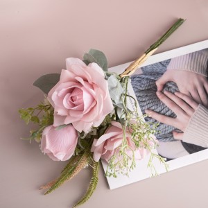 CF01135 Dirbtinė rožių puokštė Naujo dizaino Valentino dienos dovana Dekoratyvinės gėlės ir augalai