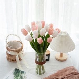 MW59901 Nov prihod, umetna roža, pravi dotik, steblo tulipana, realistično ohranjena domača zabava, poročna dekoracija