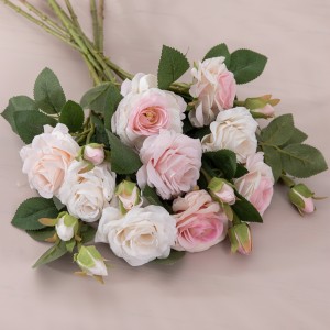 MW51011 Artificial Flower Rose Nij ûntwerp Silk Flowers Wedding Decoration Falentynsdei kado