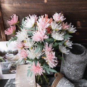 MW60011 Real Touch Maua Bandia Claw Chrysanthemum Kwa Mapambo ya Chumba