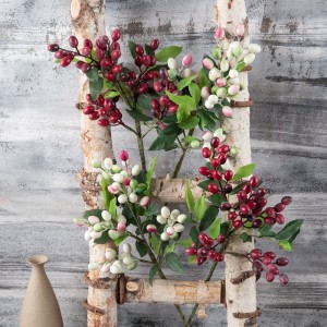 MW30333 Artificial Berry Stems Berries Branches Spray Pick Foar Christmas Decoration