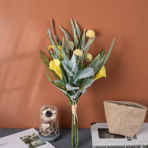 CF01145 কৃত্রিম Calla Lily Dandelion bouquet নতুন ডিজাইনের আলংকারিক ফুল এবং গাছপালা