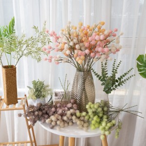 MW53001 Predám Zľavu Dekorácia svadobného stola Plastový kvet púpavy pre domácu kyticu Rastlinný ornament s rôznymi loptičkami