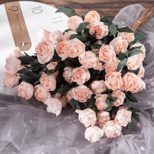 MW09918 Natual Touch Rose Flowers PE Single Rose Stem For Wedding Party Home Office Decoration