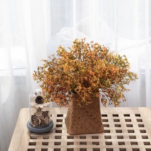 DY1-6232 Plantas de flores artificiales baratas ao por maior a granel Paquete de feixóns de Gypsophila MOQ baixo para decoración do hogar de outono