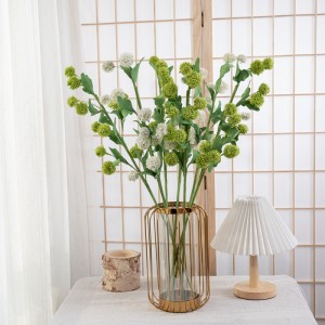 MW61217 High Quality New Arrival Spiny Balls with Long Branches Artificial Flower Plants Plastic Dandelion for home decoration