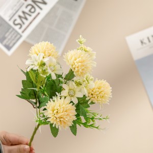 MW81003 Bouquet de fleurs artificielles chrysanthème cuspide fleurs et plantes décoratives populaires