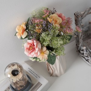 CF01175 dirbtinės kamelijos chrizantemų puokštė naujo dizaino dekoratyvinės gėlės ir augalai
