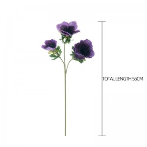 YC1065 Seid Purple 3-Kapp Camellia Branch fir DIY Hochzäit Dusch Centerpieces Arrangementer Party Dëscher Dekor