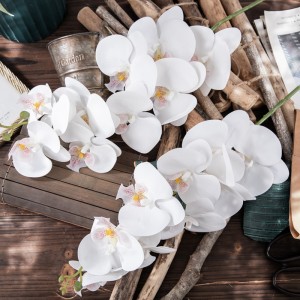 MW31580 venta al por mayor de flores artificiales de látex de orquídea phalaenopsis de Cattleya a la venta