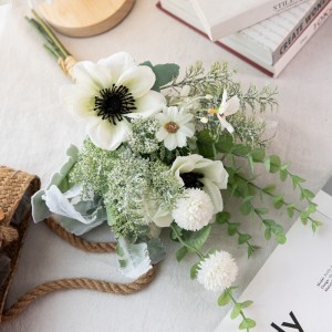 CF01184 Букет от изкуствена камелия, глухарче, хризантема, нов дизайн, декоративни цветя и растения