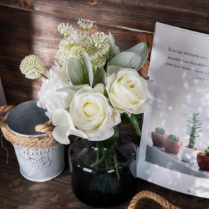 CF01200 Umjetna ruža Calla Lily Hydrangea Thorn Ball Bouquet Novi dizajn poklon za Valentinovo