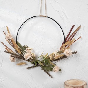 CF01239 Artificial Beige Dandelion Half Garland Wall Hanging Wedding Flower Arrangements for Wedding Home ການຕົບແຕ່ງໂຮງແຮມ
