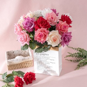 MW60003 Real Touch Silk Rose Single Stem Artificial Flower for Home Party Wedding Table Centerpieces
