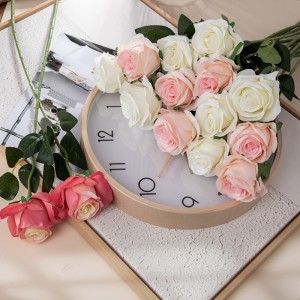 MW41105 Hjem Bryllupsdekoration Silke Blomster Ægte Touch Rose Kunstig Kongeblå Dekorative Blomster & Kranse Naturlig Touch Box+karton