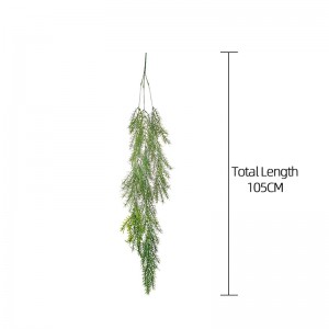 MW26636 ရှည်လျားသော ထင်းရှူးဆေးထိုးအပ်အတုအပင်များ ပျော့ပျောင်းသောကော် စျေးပေါသော Rattan ထင်းရှူးဆေးထိုးအပ် စပျစ်ပင်အိမ်အလှဆင်