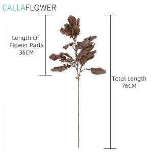 MW82112 Шинэ хиймэл ургамал 76 см хатаасан Гинкго Chrysanthemum навч, мөчрүүд Гэрийн чимэглэл INS Style
