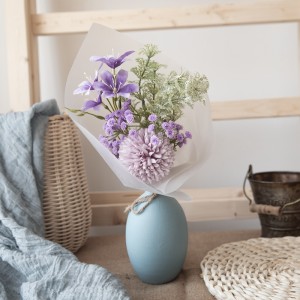 CF01110 mākslīgo ziedu pušķu bumba krizantēmas frēzija populārs dekoratīvs zieds
