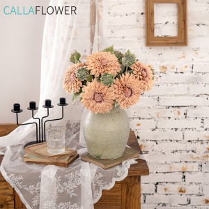 گل مصنوعی کارخانه گل آفتابگردان MW80001 فروش مستقیم تزیینات باغچه گل های تزئینی عروسی