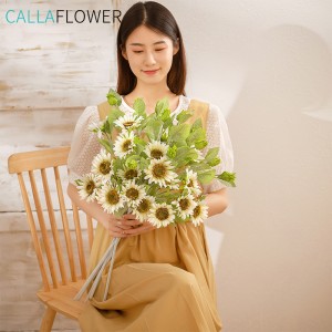 YC1057 mesterséges virág napraforgó kiváló minőségű esküvői kellékek dekoratív virágok és növények